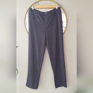 Banana Republic Hayden Pant Blue Gray Print Cropped Pants Size 6